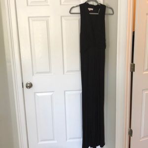 Black cotton maxi dress